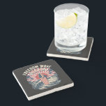 Freedom Wave 4th Of July Stone Coaster<br><div class="desc">Freedom Wave 4th Of July</div>