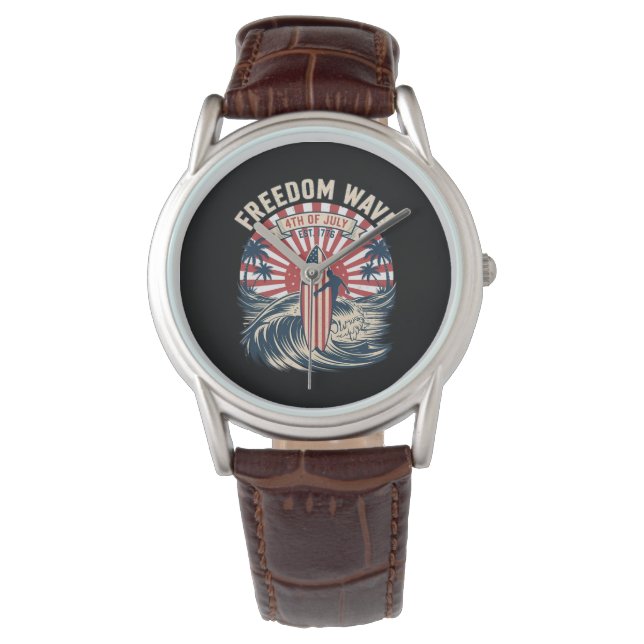 Freedom Wave 4th Of July Watch (Front)