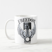 freedom wings pistons vintage motorcycle