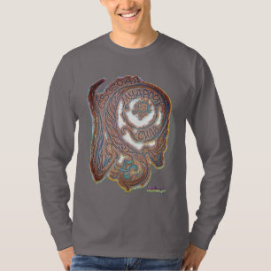 Freedom, Wisdom and Strength with Dragon, Russian T-Shirt