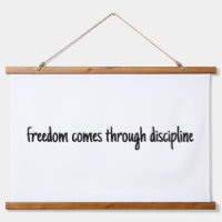 Freedom Wood Topped Wall Tapestry