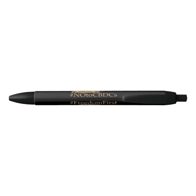 #FreedomFirst: Liberty Wallet- Embrace Freedom Black Ink Pen (Back)