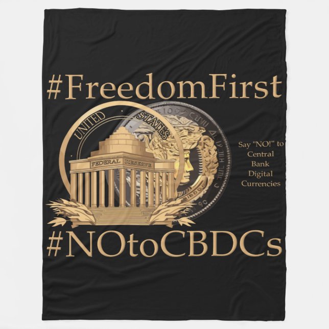 #FreedomFirst: Liberty Wallet- Embrace Freedom Fleece Blanket (Front)