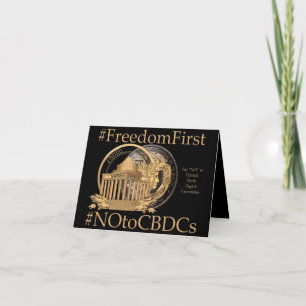 #FreedomFirst: Liberty Wallet- Embrace Freedom Thank You Card