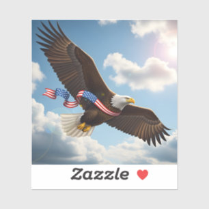 Freedom's Ascent – Patriotic Eagle 4th of July