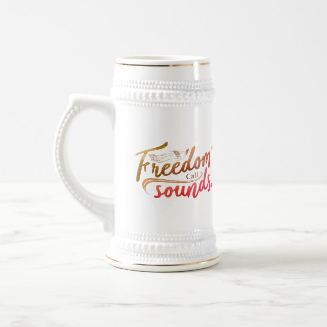 Freedom's Call Sounds Beer Stein (Left)