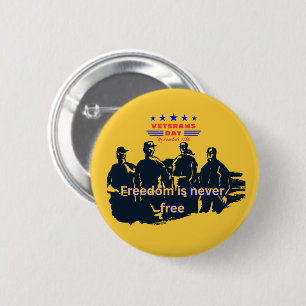 Freedom's Defenders light orange 2 Inch Round Button