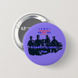 Freedom's Defenders light purple 2 Inch Round Button