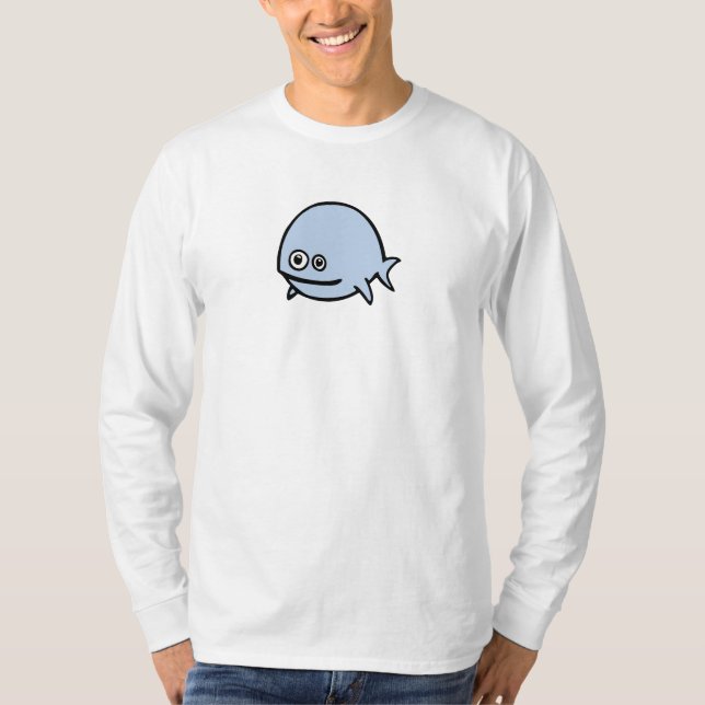 FreeDos Fish - Blue T-Shirt (Front)