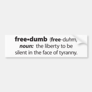 Freedumb Bumper Sticker