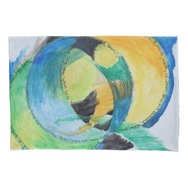 Freeform Abstract of Feelings Pillowcase (Front-Left)