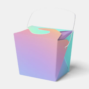 Freeform Pastel Gradient Favor Box