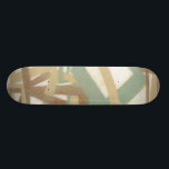 Freehand Painting by Norman Wyatt Skateboard<br><div class="desc">A Norman Wyatt Jr. original. Modern abstract freehand painting in muted earth tones. Would look great on a cream coloured wall,  an eggshell pillow,  or as a design on a brown shirt. How will you customize yours?</div>