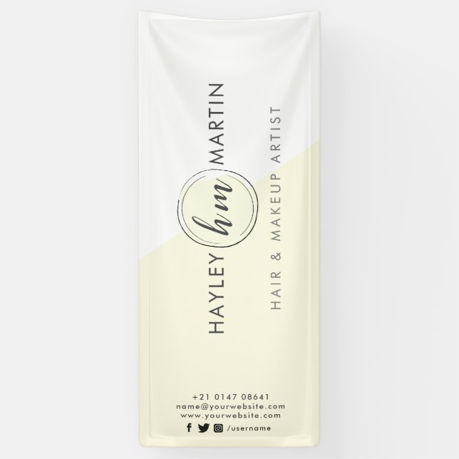 Freelance Makeup Artist Or Salon Custom Logo Banner (Vertical)