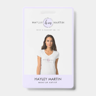 Freelance Makeup / Beauty Custom Logo Name Badge
