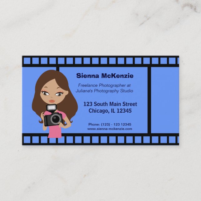 Freelance Photographer Business Card (Front)