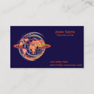 Freelance Translator language interpreter Business Card