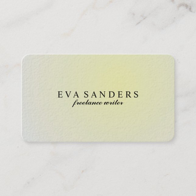 Freelance Writer - Business Cards (Front)