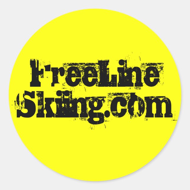FreeLine_1 Classic Round Sticker (Front)