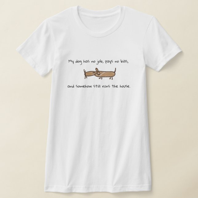 Freeloading Dog Shirt (Laydown)