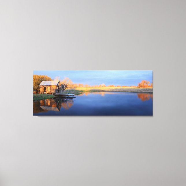 Freeman Cabin at the Stock Tank Canvas Print (Front)