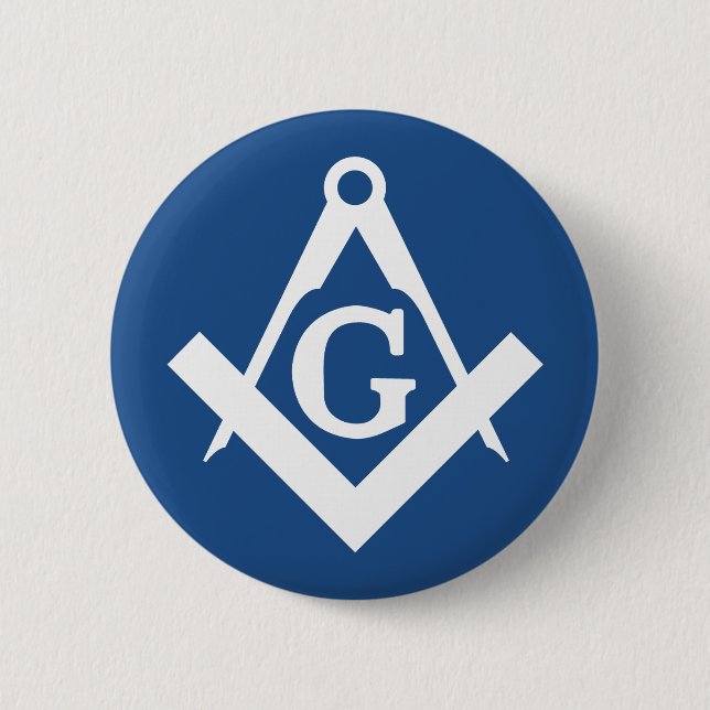 Freemason 2 Inch Round Button (Front)