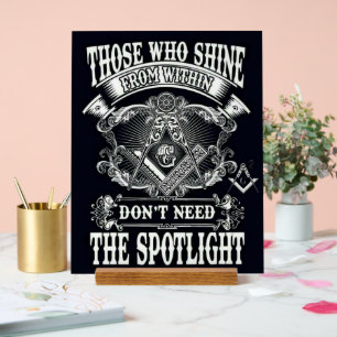 Freemason Acrylic Sign