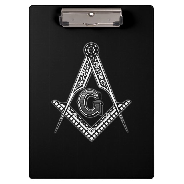 Freemason (Black) Clipboard (Front)