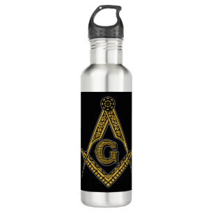 Freemason (Black & Gold) 710 Ml Water Bottle