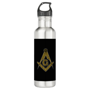 Freemason (Black & Gold) 710 Ml Water Bottle