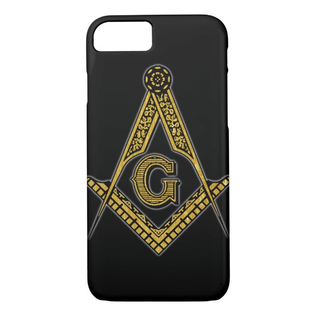 Freemason (Black & Gold) Case-Mate iPhone Case (Back)