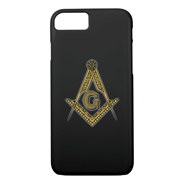 Freemason (Black & Gold) Case-Mate iPhone Case (Back)
