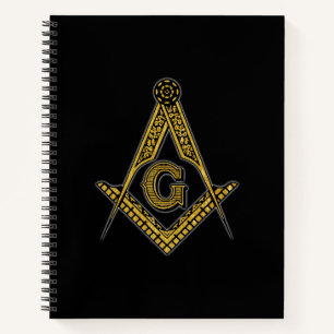 Freemason (Black & Gold) Notebook