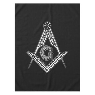 Freemason (Black) Tablecloth