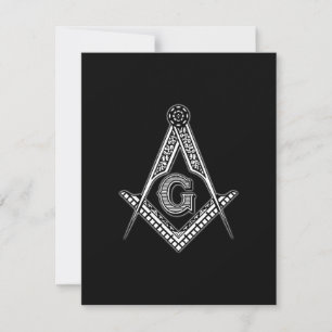 Freemason (Black) Thank You Card