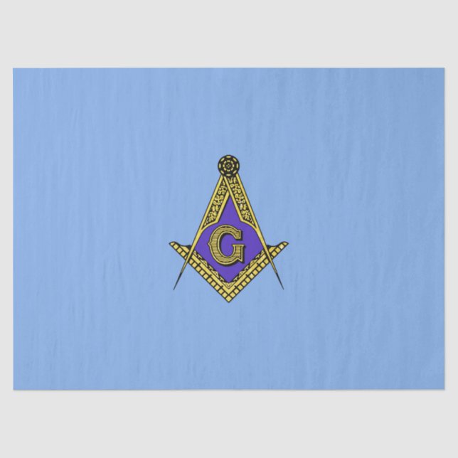 Freemason (Blue) Tissue Paper (Front)