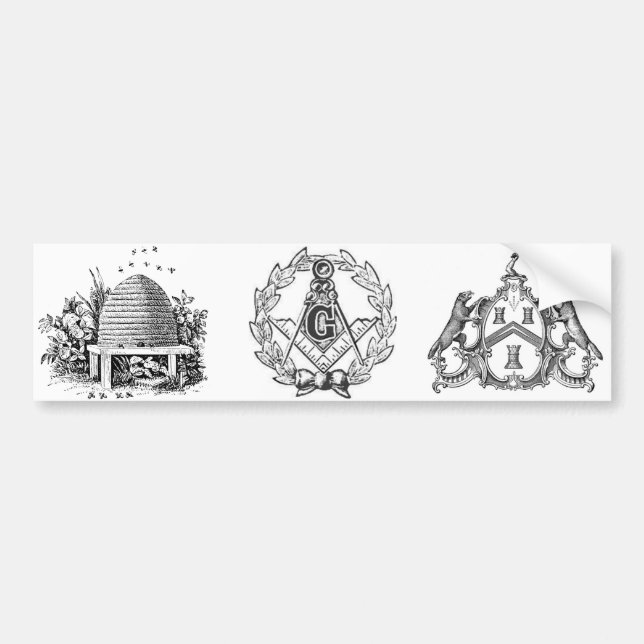 FREEMASON BUMPER STICKER (Front)