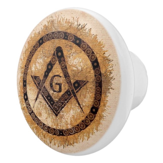 Freemason Ceramic Knob (Right)