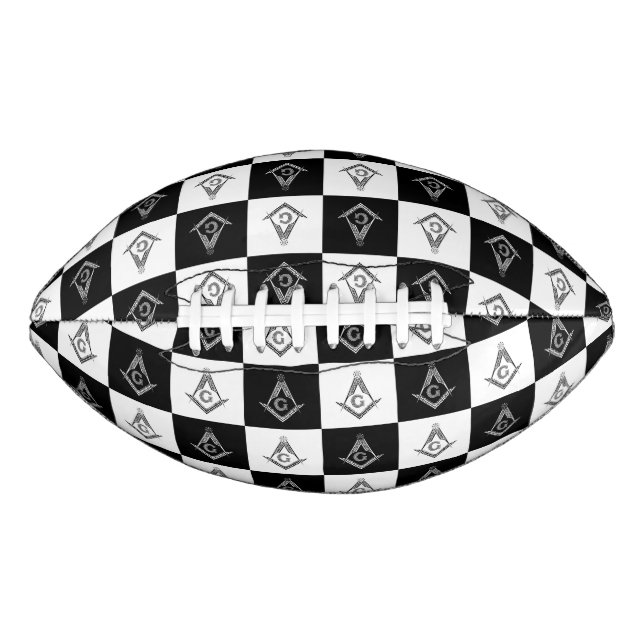 Freemason Chequered Pattern Football (Front)