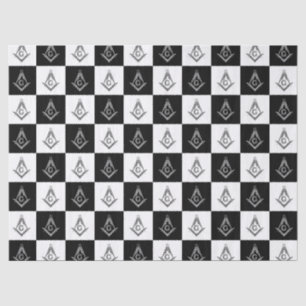Freemason Chequered Pattern Tissue Paper