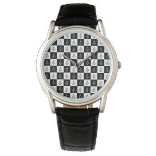 Freemason Chequered Pattern Watch