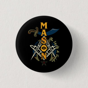 Freemason Christmas Noble Shriner Mason The Life O 1 Inch Round Button
