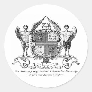 Freemason Classic Round Sticker