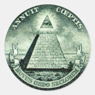 freemason classic round sticker