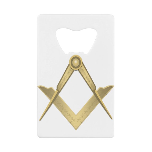 Freemason Credit Card Bottle Opener (Front)