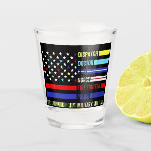 Freemason First Responders Shot Glass