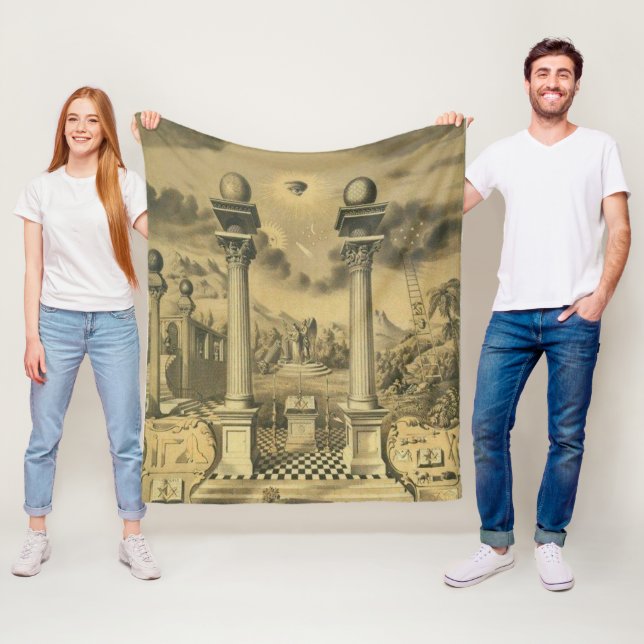 Freemason Fleece Blanket (In Situ)
