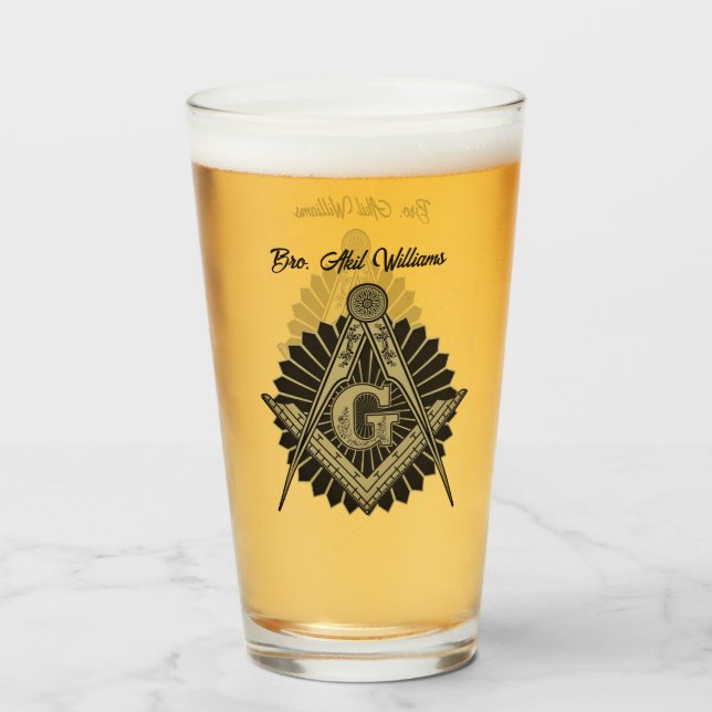 Freemason  glass (Back Filled)