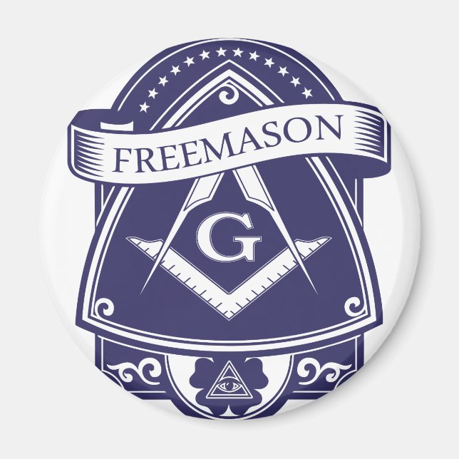 Freemason Illuninati All-seeing Eye Magnet (Front)