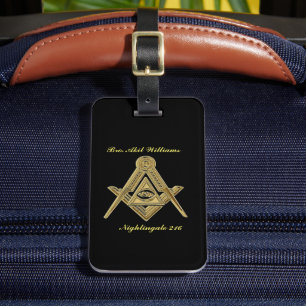 Freemason Luggage Tag